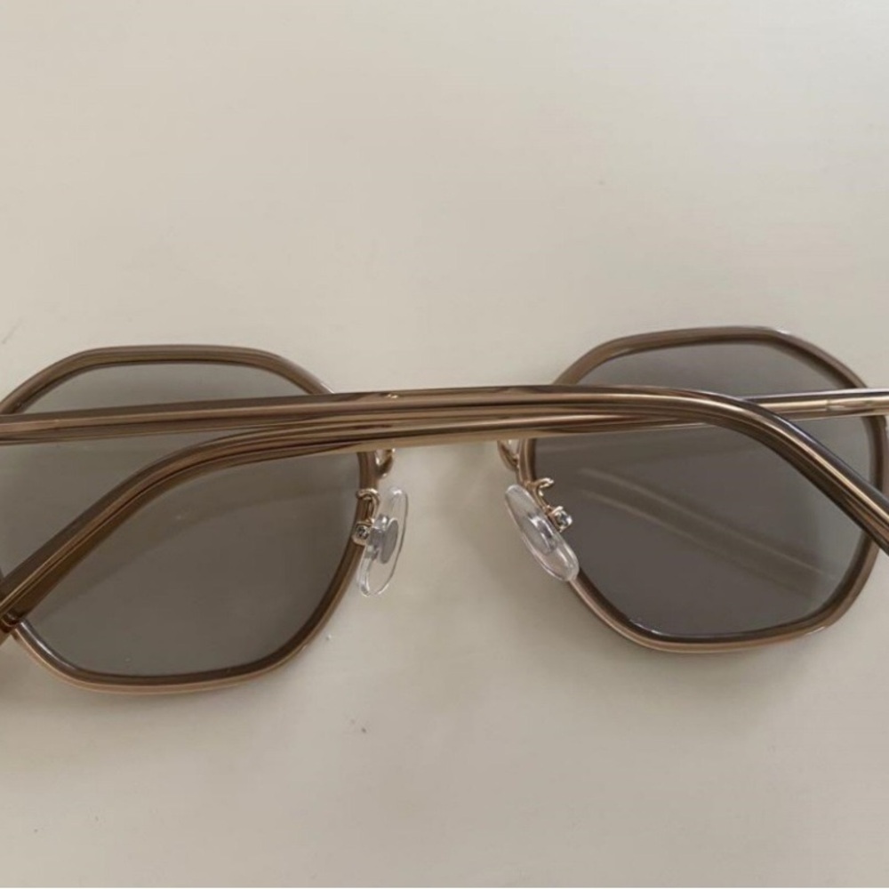 Stylish Brown Hexagonal Sunglasses - image 1